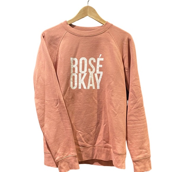 Brunette The Label Rosé Okay Sweatshirt - Picture 1 of 4